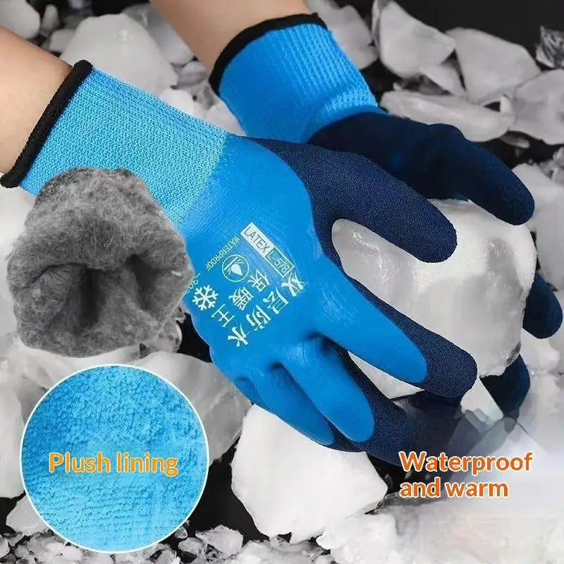 Waterproof Winter Work Gloves – Thermal Anti-Slip Grip Winter Work Gloves SPOT
