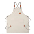 Canvas Apron with Tool Pockets – Oil-Proof Kitchen & Work Apron Canvas Kitchen Apron SPOT Beige