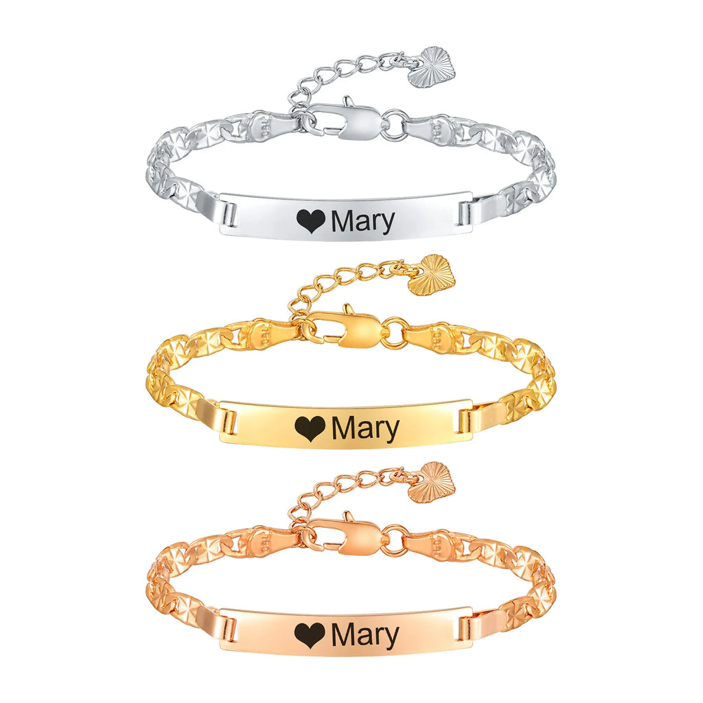 Personalized Name Bar Baby Bracelet – Custom ID Gift Custom Baby Bracelet SPOT