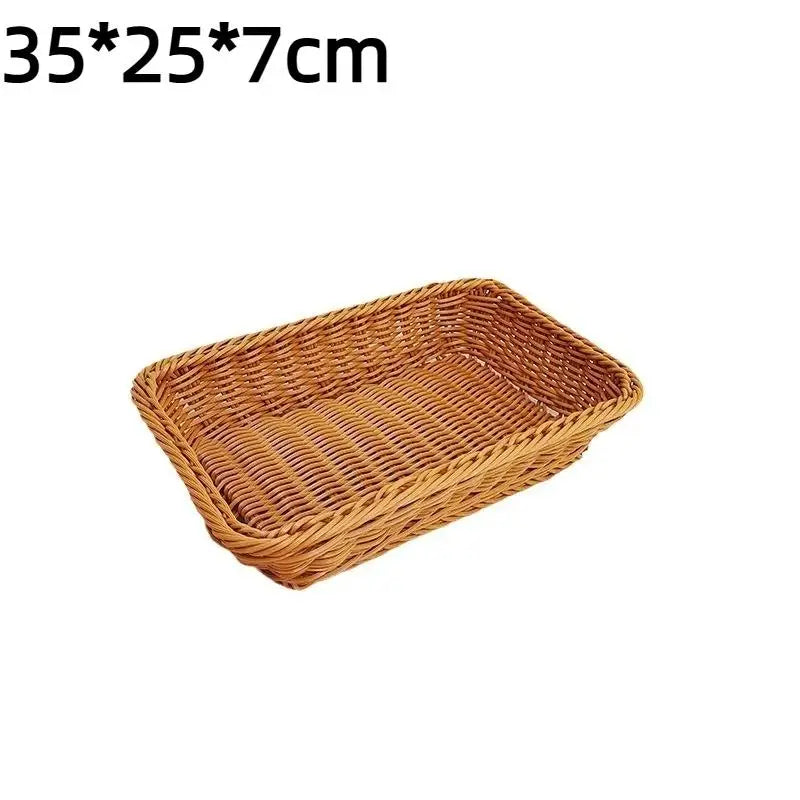 Woven Rattan Storage Basket – Large Organizer for Home Woven Storage Basket SPOT A10