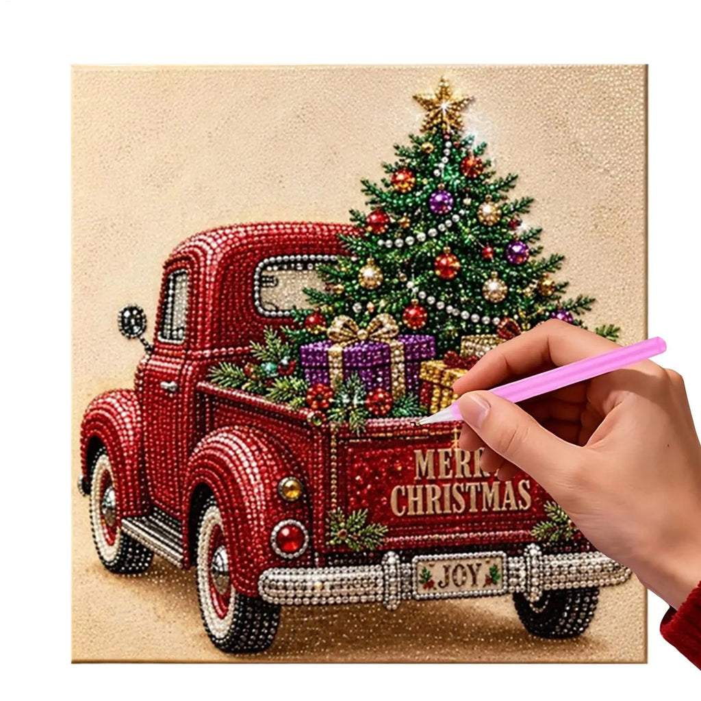DIY Christmas Pearl Diamond Art Painting Kit | Beginner Craft DIY Art Craft Kit SPOT