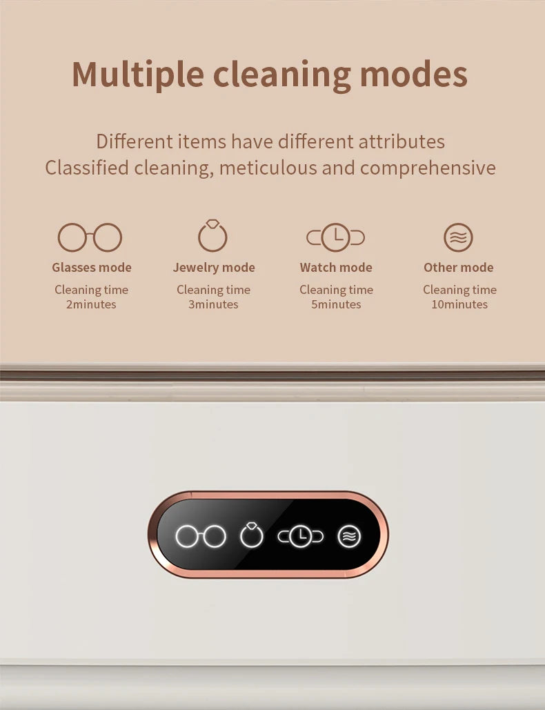 Portable 45kHz Ultrasonic Cleaner – Jewelry, Glasses | 300ml Ultrasonic Cleaner SPOT