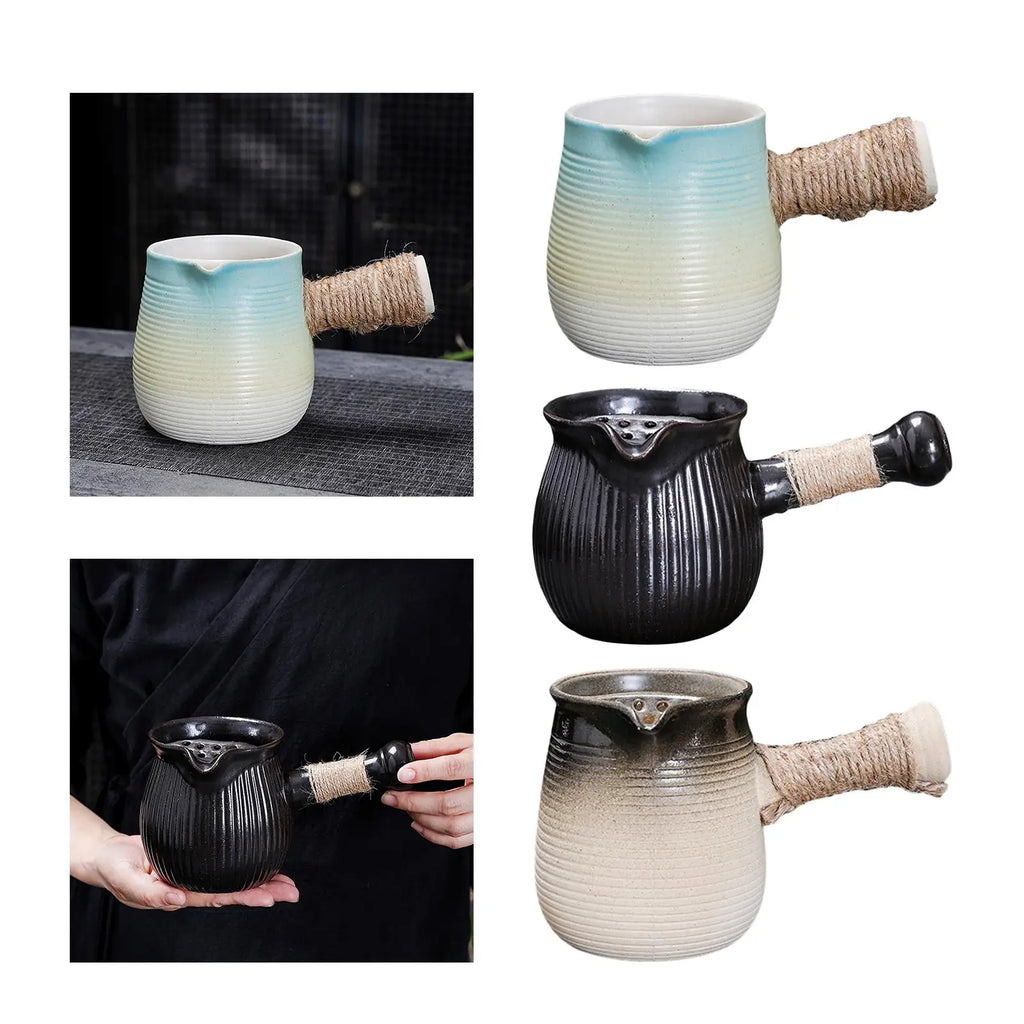 Chinese Ceramic Teapot 500ml – Porcelain Side Handle Tea Kettle Ceramic Teapot SPOT