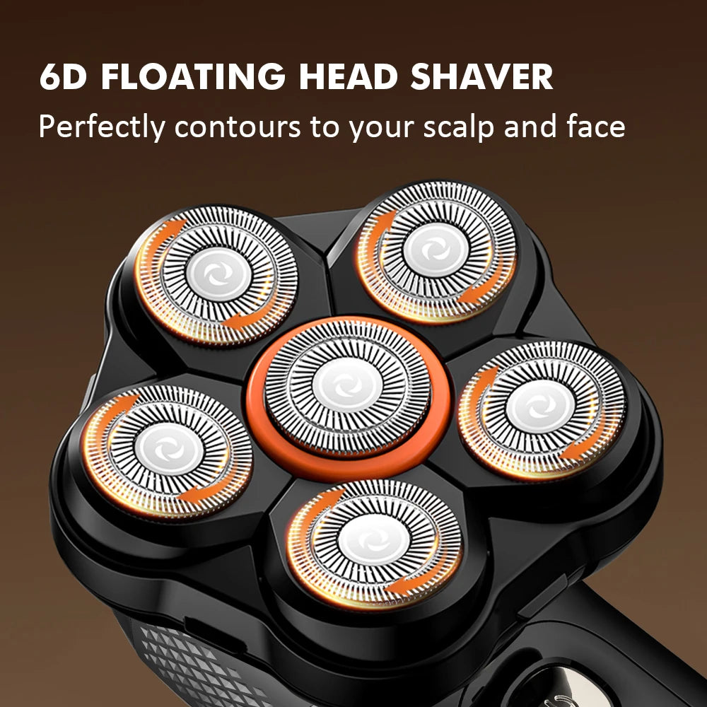 6-in-1 Electric Shaver for Men – USB Rechargeable, IPX6 Waterproof Electric Shaver SPOT