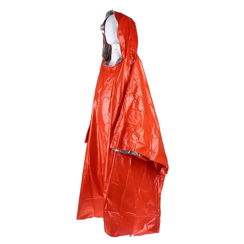 Waterproof Emergency Rain Poncho & Thermal Blanket – Hooded Emergency Rain Poncho SPOT