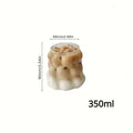 350ml Grape Design Glass Coffee Mug – Heat Resistant Cup Glass Coffee Mug SPOT without handle 350ml