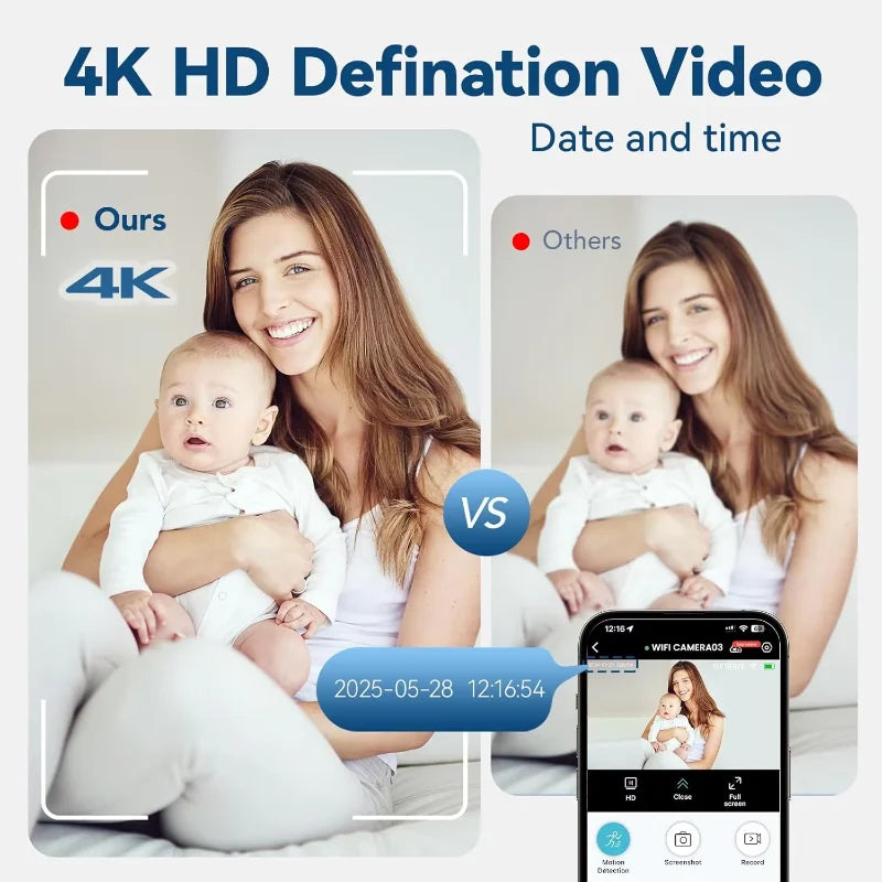 X5 Mini WiFi Camera 1080P – Night Vision & Motion Detection Mini Security Camera SPOT