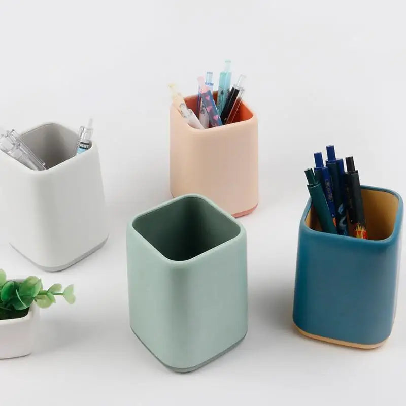 Kawaii Plastic Pen Holder – Waterproof Desk Organizer Desk Pen Holder SPOT