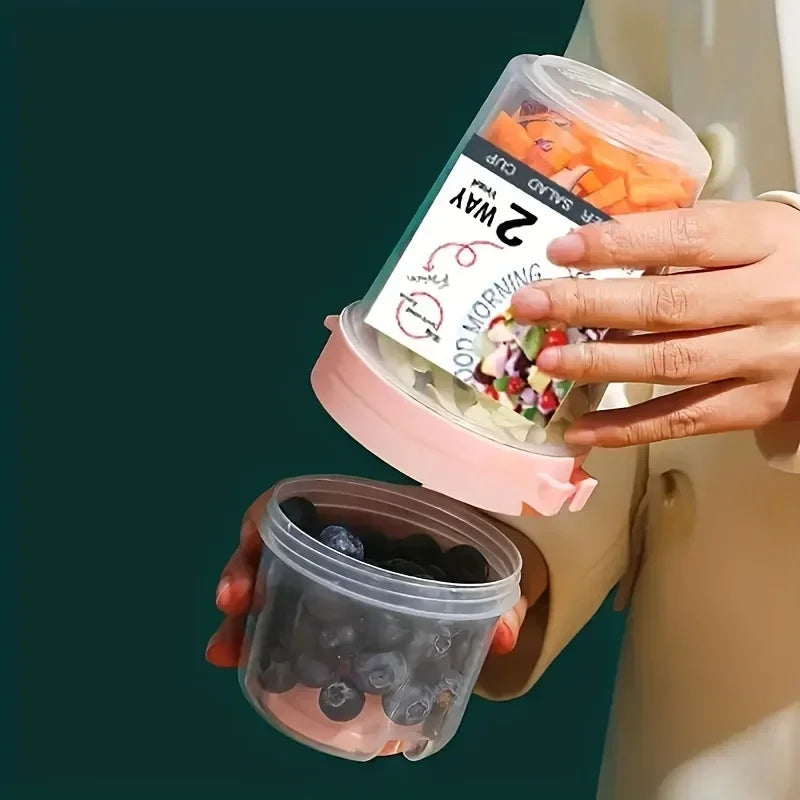 Breakfast To-Go Cup – Yogurt, Oats & Salad Container with Lid Food Storage Container SPOT