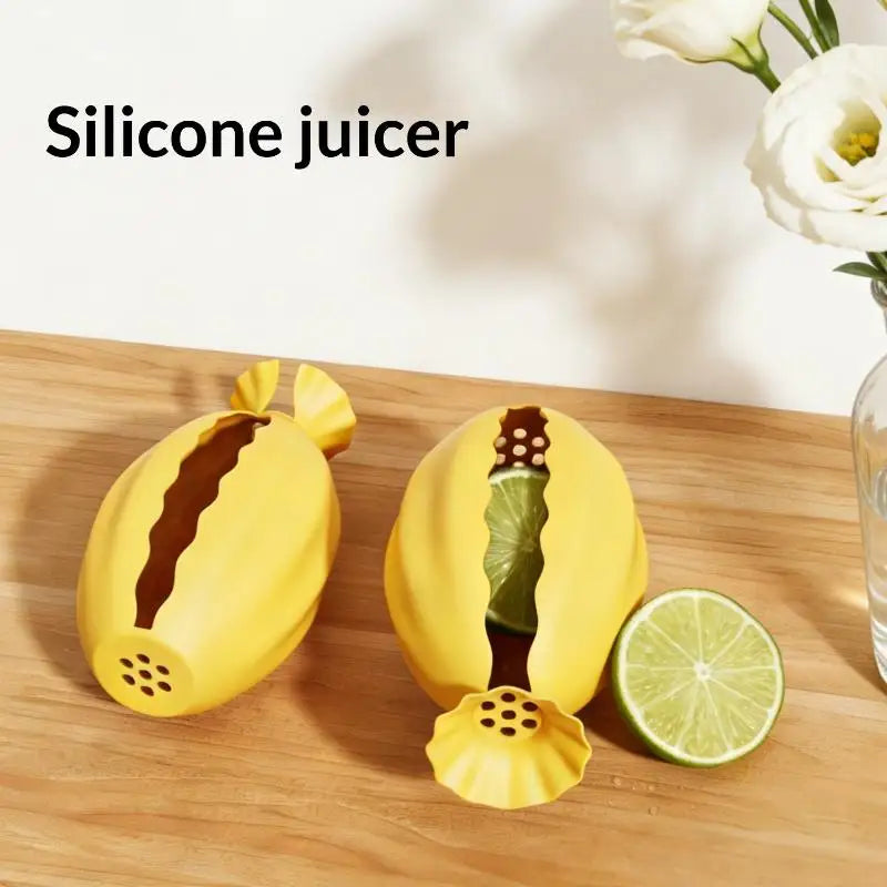 Manual Silicone Citrus Squeezer – Lemon & Orange Juice Extractor Manual Citrus Juicer SPOT