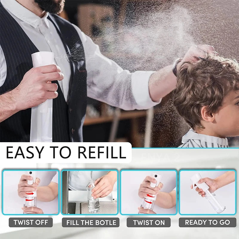 Continuous High-Pressure Mist Spray Bottle – Refillable Pump Mist Spray Bottle SPOT
