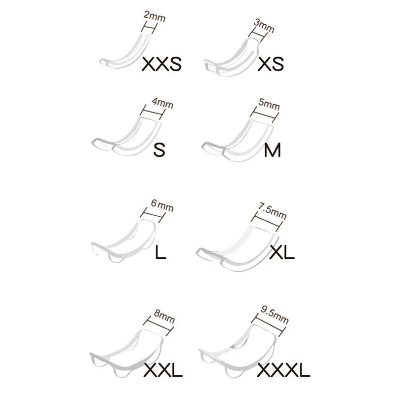 8-Pack Silicone Ring Size Adjuster – Invisible Ring Guard Ring Size Adjuster SPOT