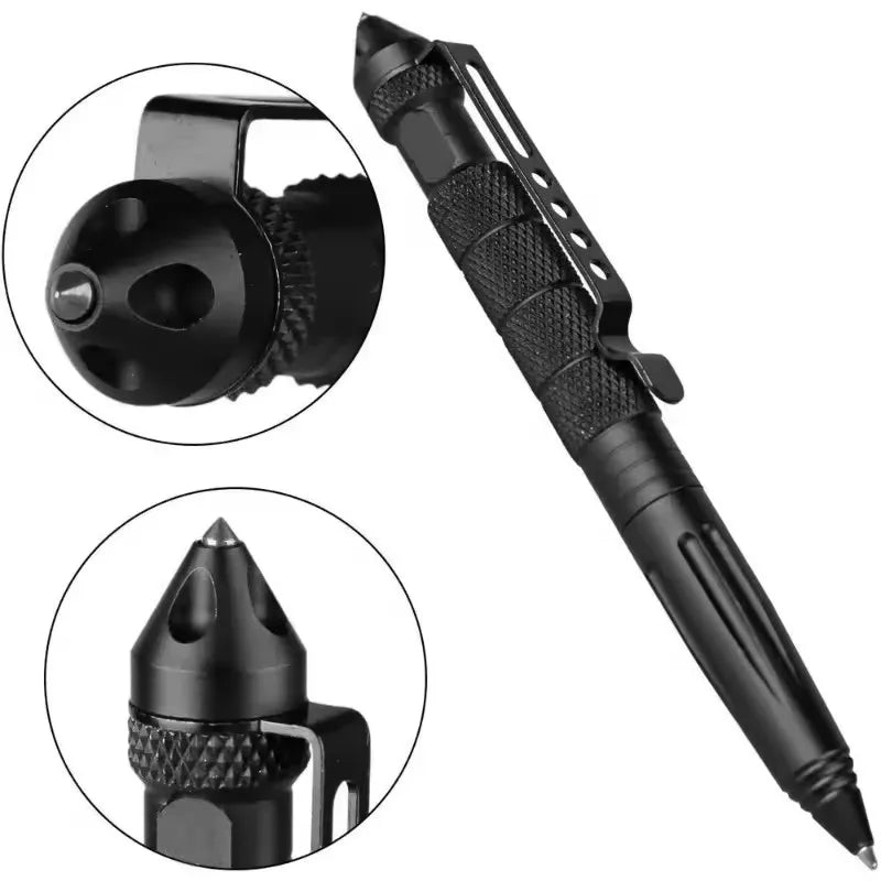 Military Tactical Pen – Aluminum Glass Breaker EDC Survival Tool Tactical Pen SPOT