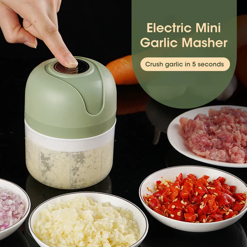 Mini Electric Garlic & Vegetable Chopper – USB Rechargeable Electric Food Chopper SPOT