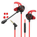 VIKEFON G1 Wired Gaming Earbuds with Mic – 3.5mm Universal Gaming Earbuds SPOT Red