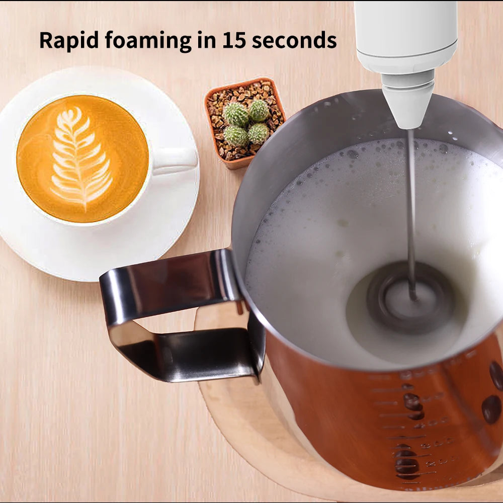 USB Rechargeable Handheld Milk Frother with Stand – 3 Speed Handheld Milk Frother SPOT