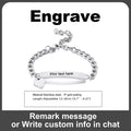 Engravable Heart ID Name Bracelet for Kids – Personalized Gift Personalized ID Bracelet SPOT BR-781S-12 silver