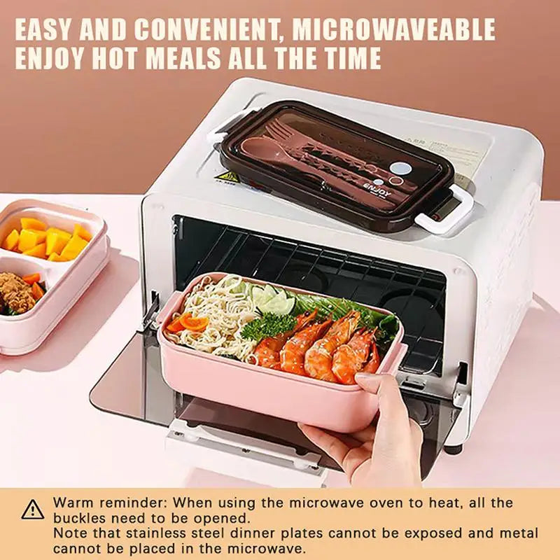 Double Layer Japanese Bento Box – Leak-Proof Lunch Container Bento Lunch Box SPOT