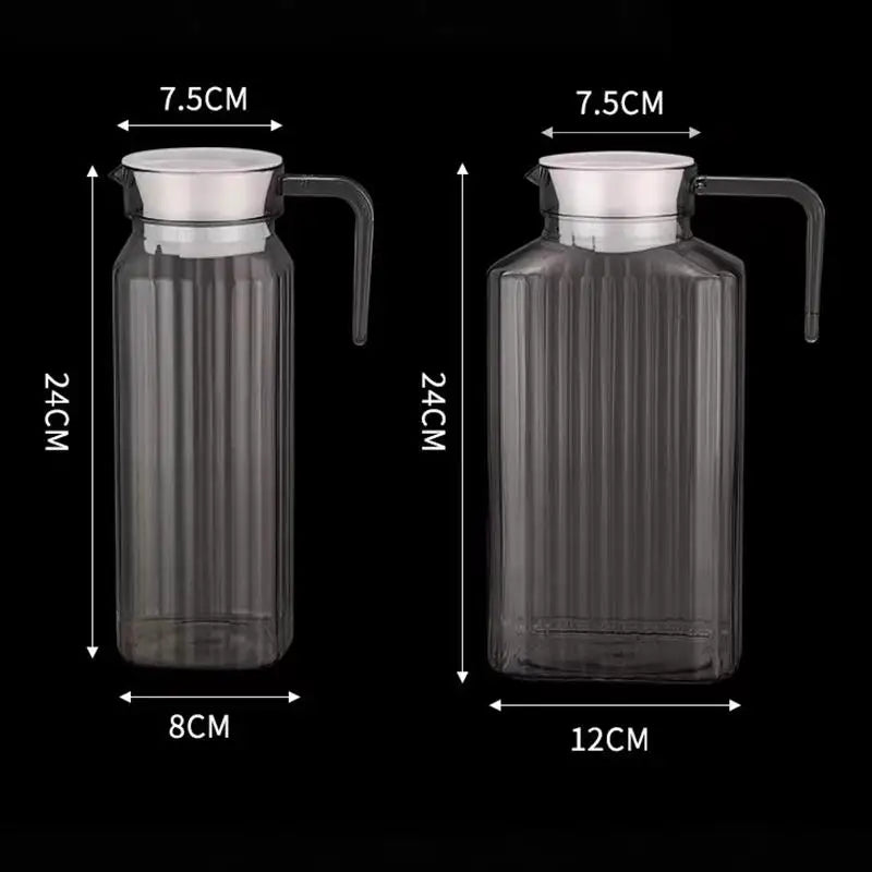 Clear Plastic Juice Pitcher – Fridge & Kitchen Drink Jug Kitchen Pitcher Jug SPOT