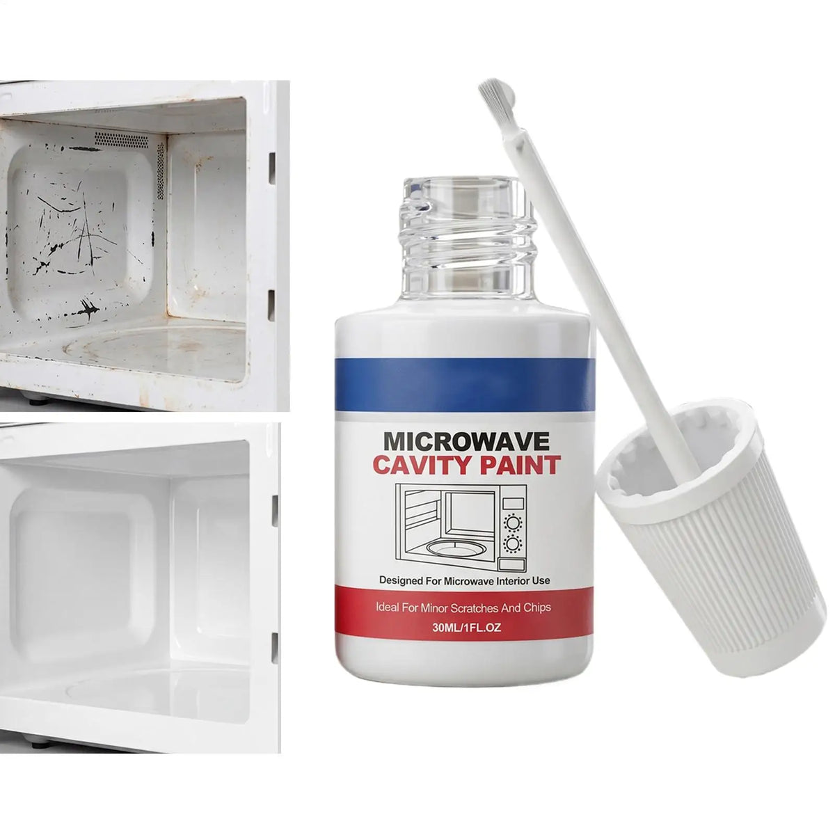 30ml Microwave Interior Cavity Paint – High Gloss Touch-Up Coat Appliance Touch-Up Paint SPOT