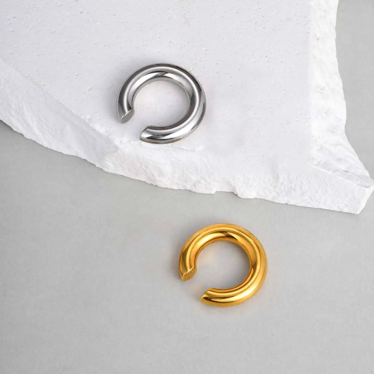 Stainless Steel Ear Cuffs – Non-Piercing Helix Clip-On Earrings Clip-On Ear Cuffs SPOT