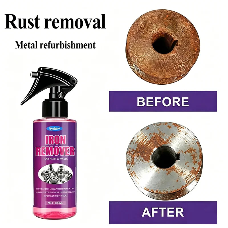 Car Rust Remover Spray 100ml – Iron Oxidation Eliminator Rust Remover Spray SPOT 100ml