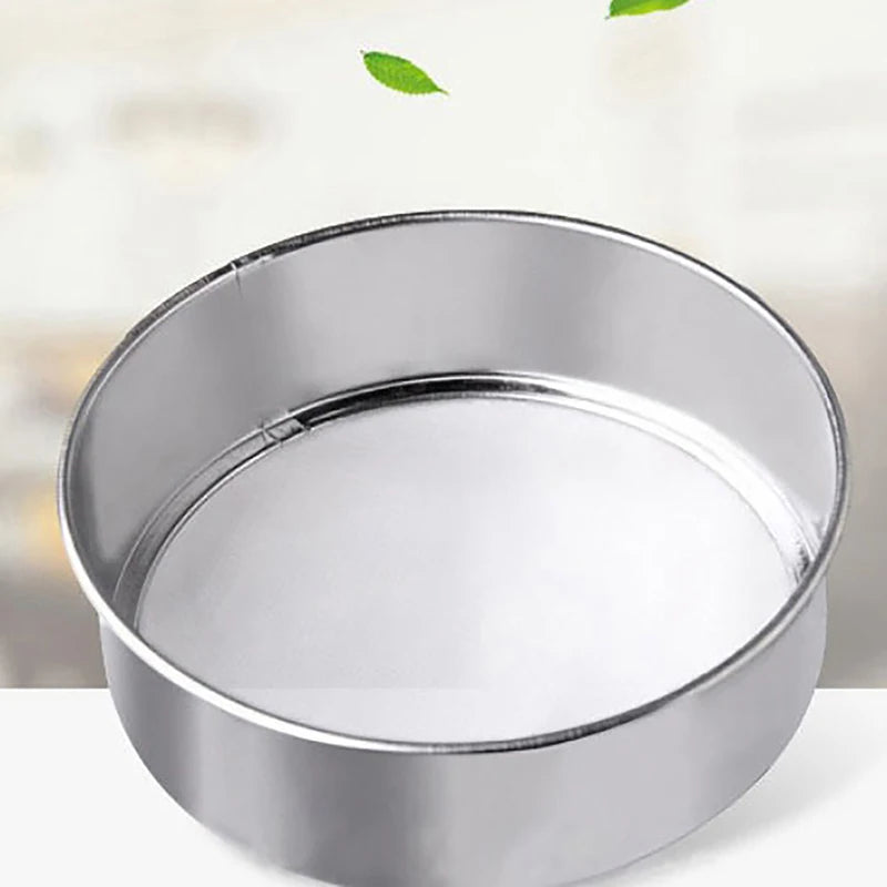Stainless Steel Flour Sieve Strainer 40 Mesh – Kitchen Sifter Mesh Strainer Sifter SPOT one size