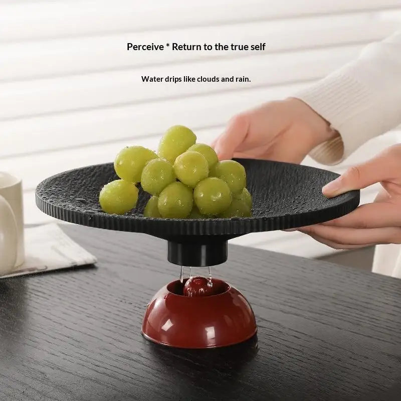 Minimalist Pedestal Fruit Tray – BPA-Free Plastic Serving Plate Pedestal Serving Tray SPOT
