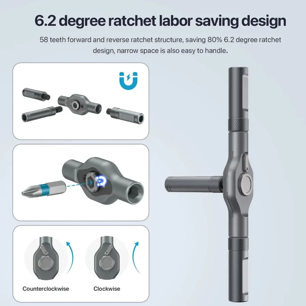 24-in-1 Ratchet Screwdriver Set – Magnetic Bits & Case Ratchet Screwdriver Set SPOT