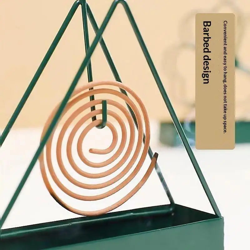 Triangular Iron Mosquito Coil Holder with Ash Tray | Outdoor Mosquito Coil Holder SPOT