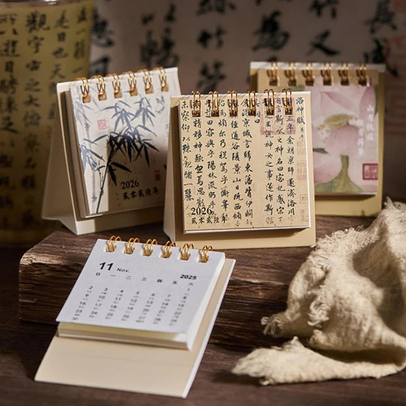 2026 Mini Coil Desk Calendar – Planner & Desktop Decoration Mini Desk Calendar SPOT