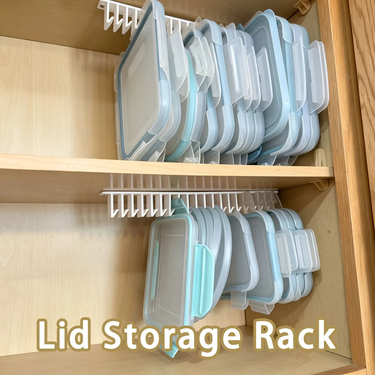 Multi-Slot Lid Storage Rack – Under Cabinet Kitchen Organizer Lid Storage Rack SPOT