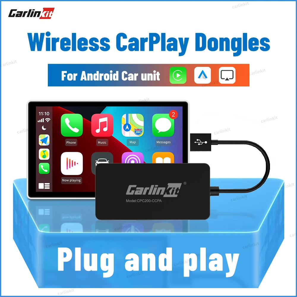 CarlinKit Wireless CarPlay Android Auto Dongle CCPA CCPW Wireless CarPlay Dongle SPOT