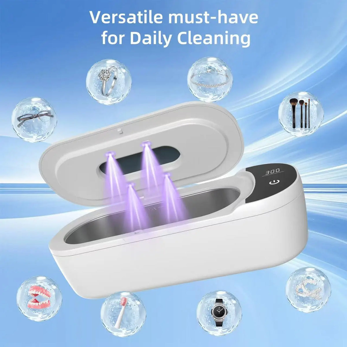 Ultrasonic UV Cleaner 400ml – Jewelry, Glasses & Watches Ultrasonic Cleaner SPOT