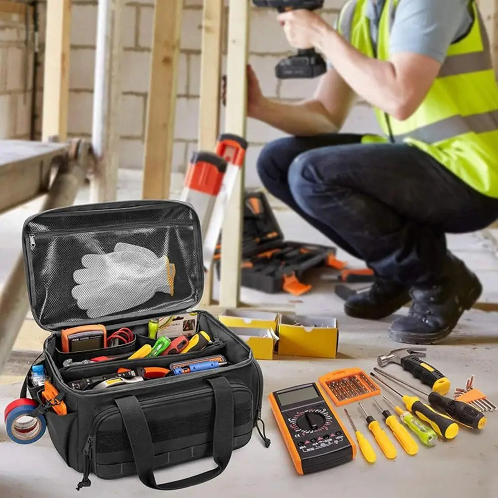 14" Heavy-Duty Tactical Tool Bag | Non-Slip Portable Organizer Tactical Tool Bag SPOT