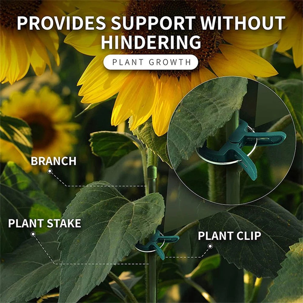 20-Pack Reusable Garden Plant Support Clips for Stems & Vines Garden Plant Clips SPOT