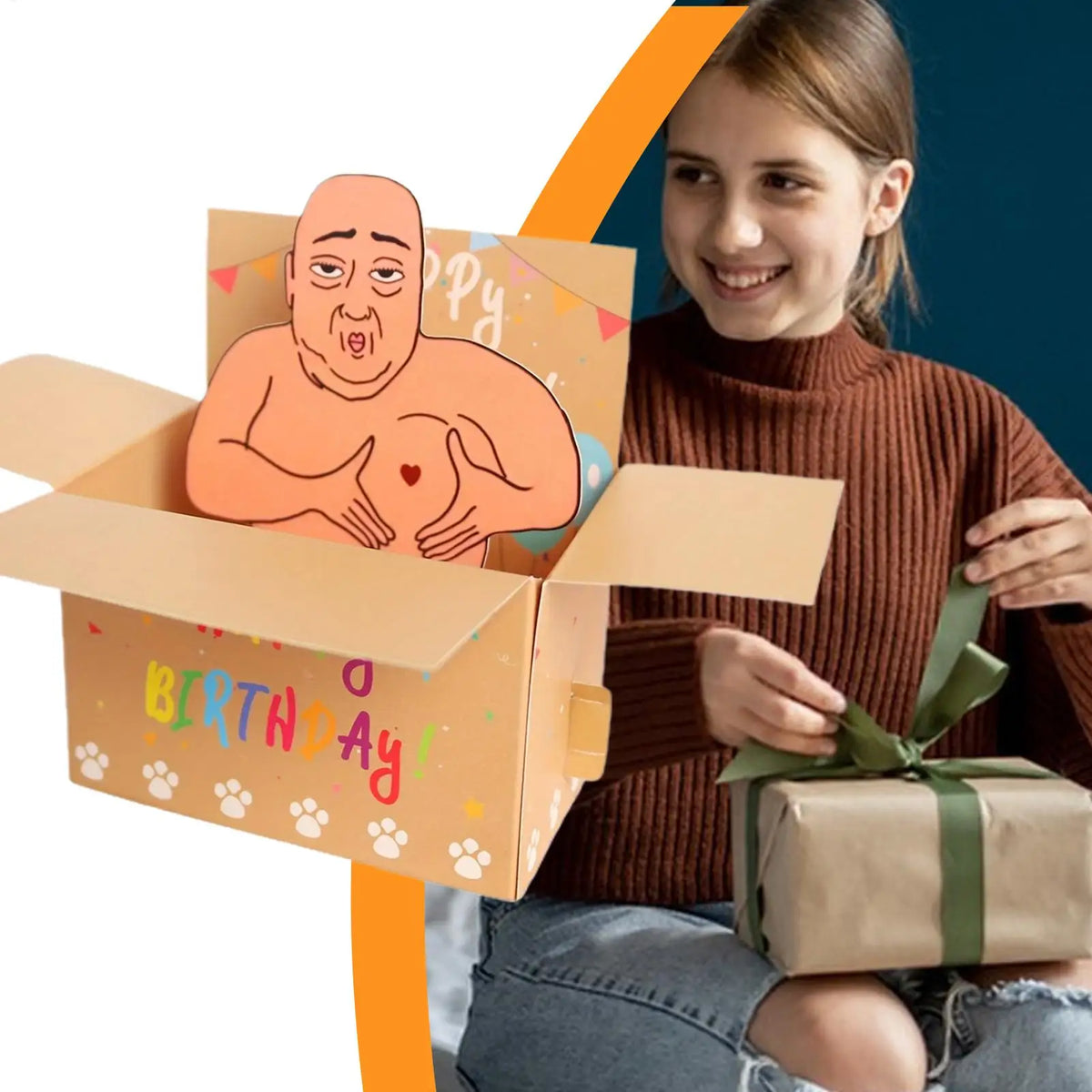 Funny 3D Pop-Up Birthday Card – Novelty Cartoon Greeting Card Pop-Up Greeting Card SPOT
