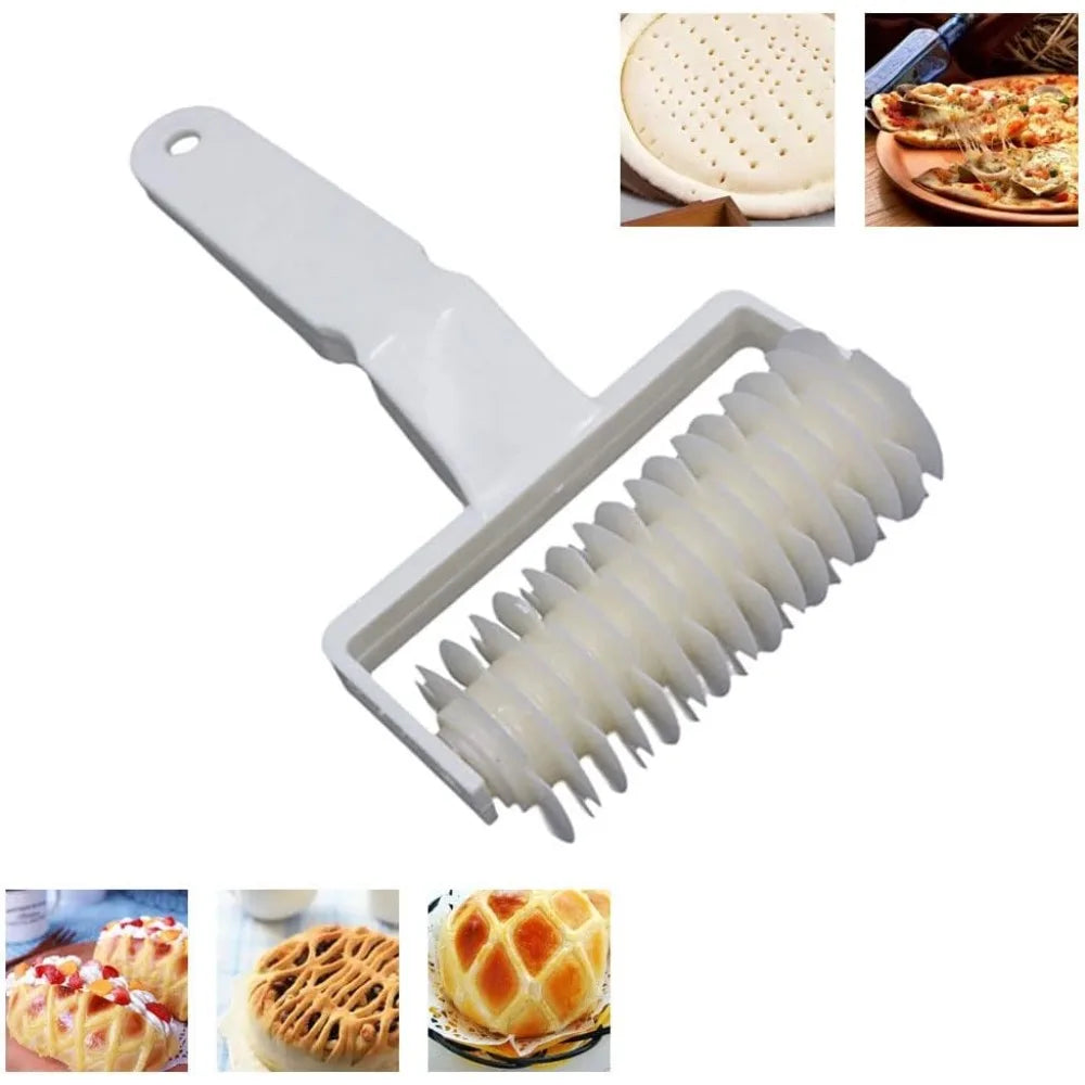 2-Pack Pastry Lattice Roller Cutter – Dough Decorating Wheel Pastry Lattice Cutter SPOT