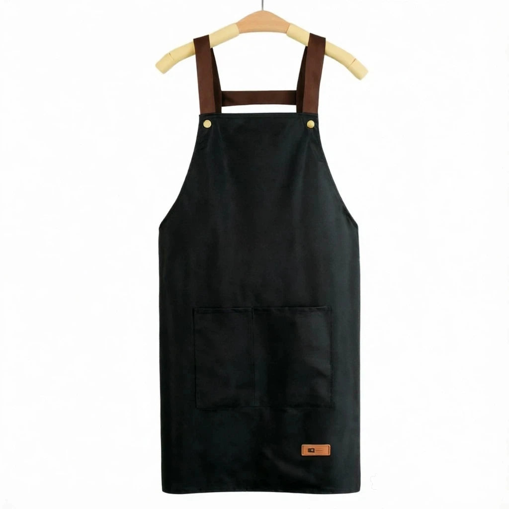 Waterproof PVC Cooking Apron – Unisex Kitchen & BBQ Apron Kitchen Cooking Apron SPOT Black