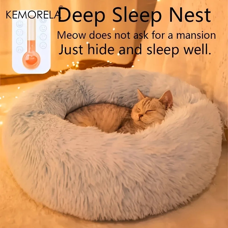 Ultra Soft Plush Dog & Cat Bed – Washable Pet Sleeping Bed Plush Pet Bed SPOT