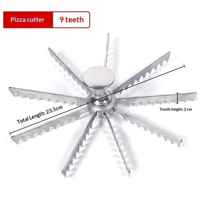 Multi-Blade Pizza Cutter – Food-Grade Aluminum Alloy Slicer Pizza Cutter SPOT E