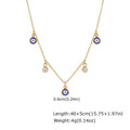 Evil Eye Pendant Necklace – Stainless Steel Cubic Zirconia Pendant Necklace SPOT NC-2585G