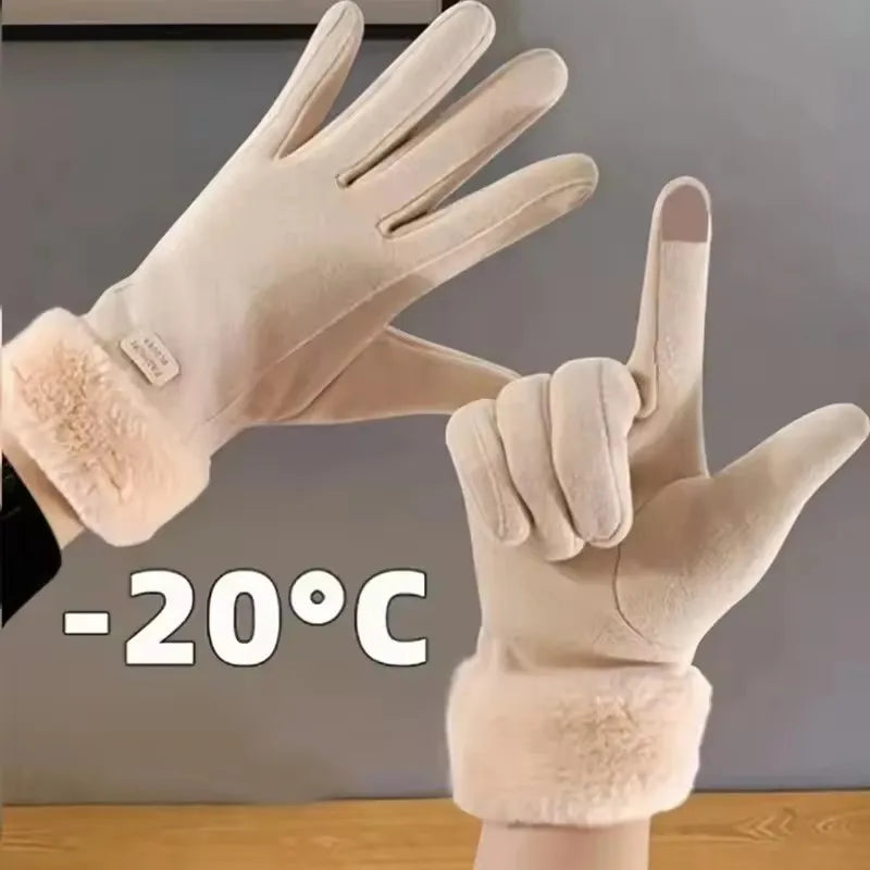 Women's Winter Touchscreen Gloves – Warm Full Finger Mittens Winter Touchscreen Gloves SPOT