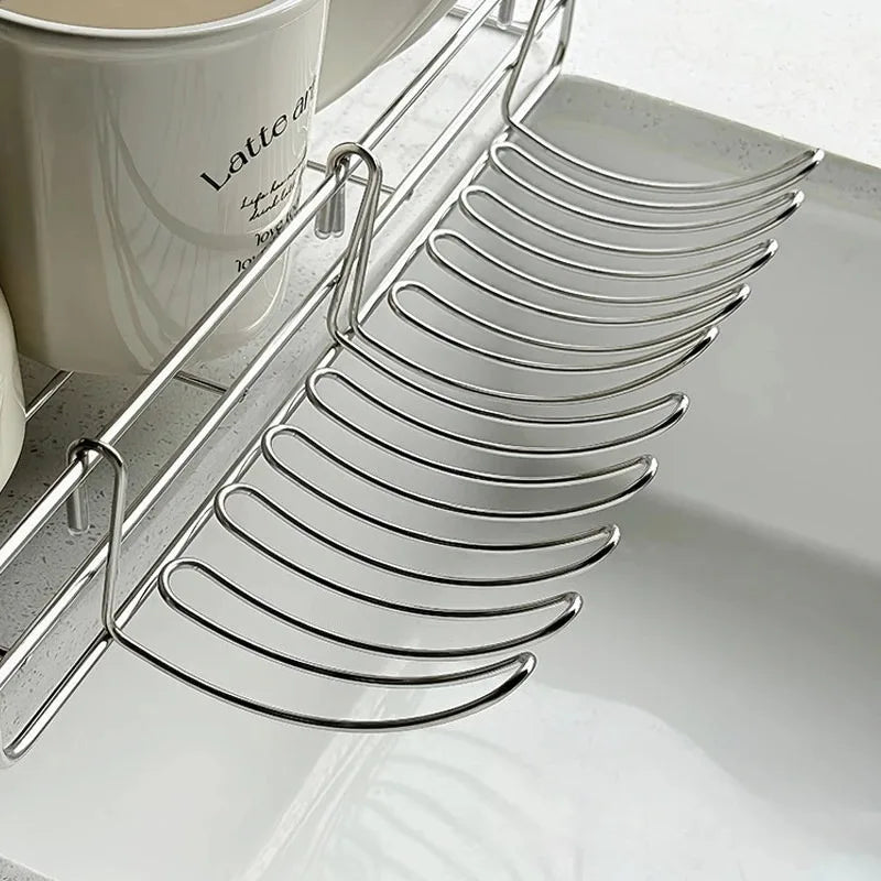 4-Pack Stainless Steel Hanging Drain Basket Storage Rack Hanging Storage Basket SPOT