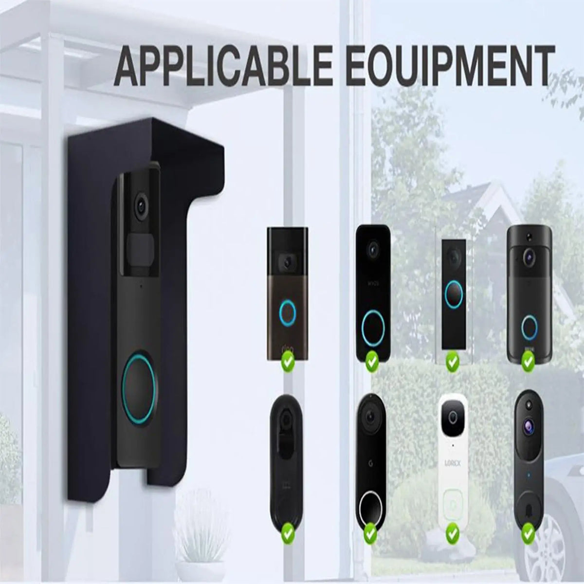 Steel Doorbell Rain Cover – Weather & Anti-Glare Protection Doorbell Cover SPOT