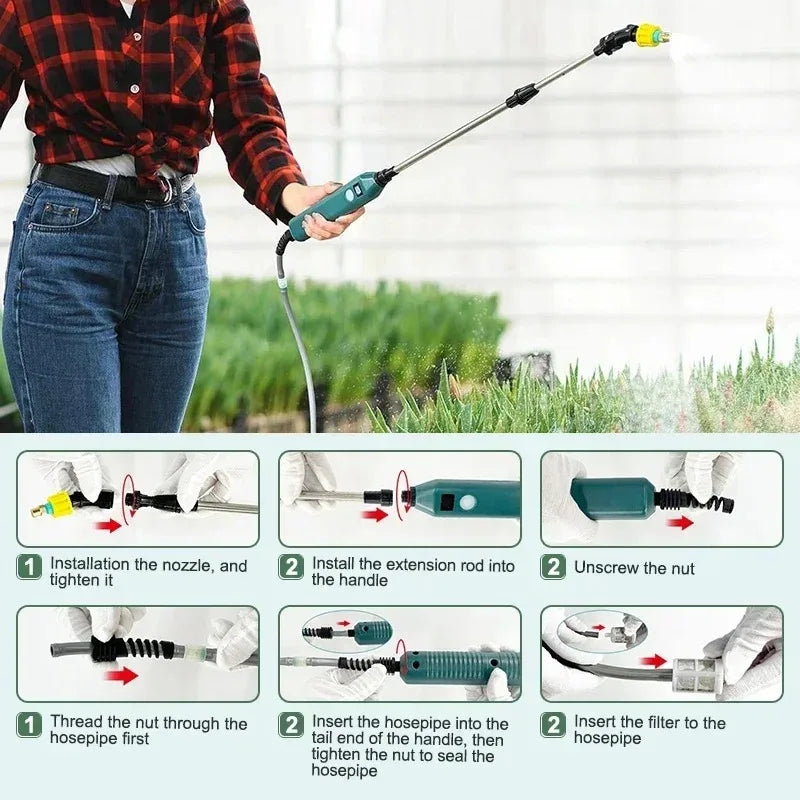 Electric Garden Sprayer 2400mAh – 3 Nozzles Portable Electric Garden Sprayer SPOT