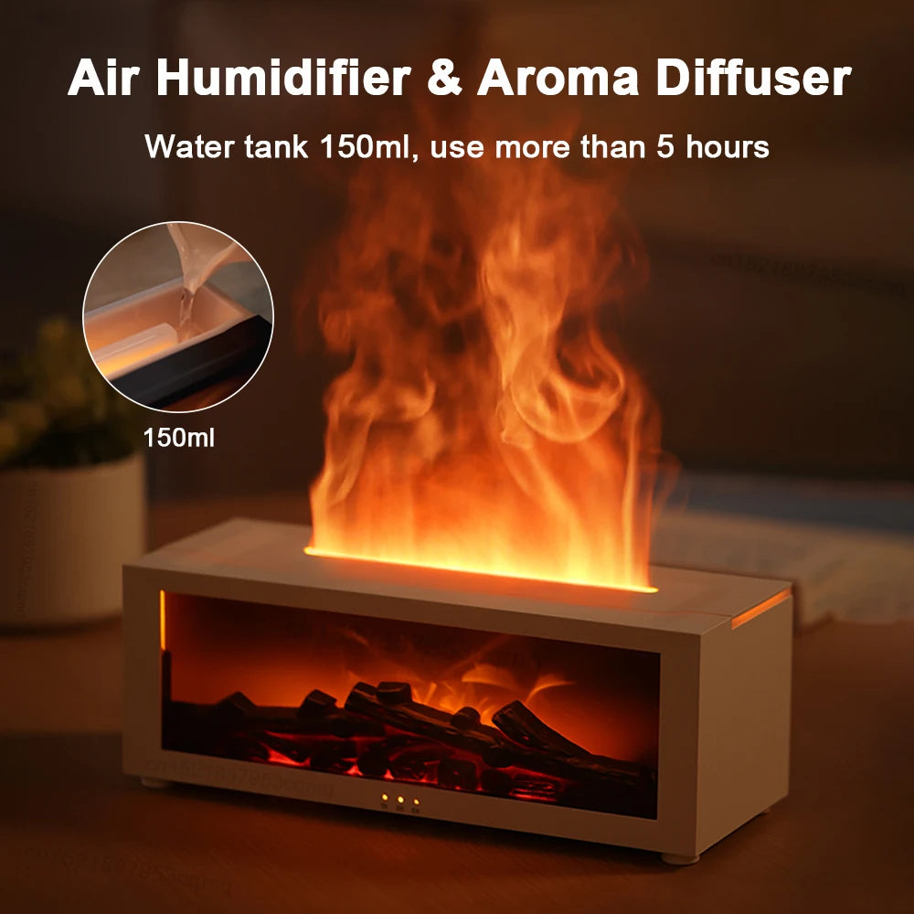Flame Aroma Diffuser Humidifier with LED Light & Remote Aroma Diffuser Humidifier SPOT