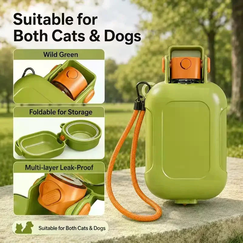 2-in-1 Portable Pet Water Bottle & Travel Cup – BPA-Free Pet Travel Water Bottle SPOT