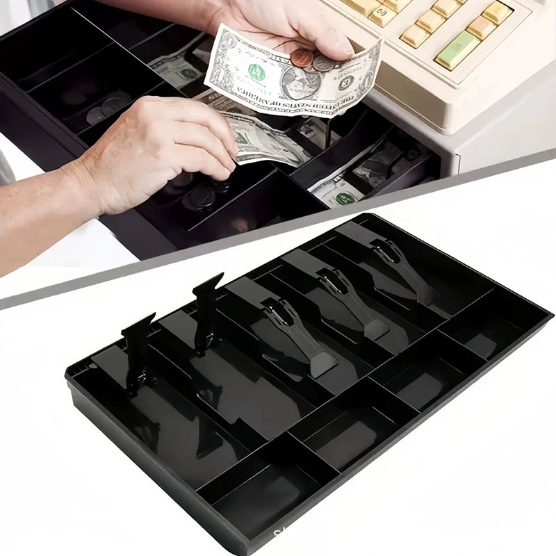 Cash Register Drawer Insert Tray & Clips – Money Organizer Cash Drawer Tray SPOT