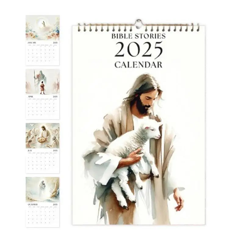 2025 Christian Bible Stories Monthly Wall Calendar | Home Decor Wall Calendar SPOT Default Title